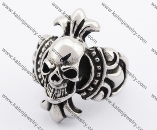 Stainless Steel Skull Ring KJR370123