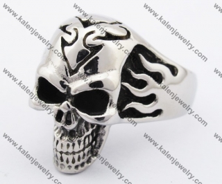 Stainless Steel Skull Ring KJR370127