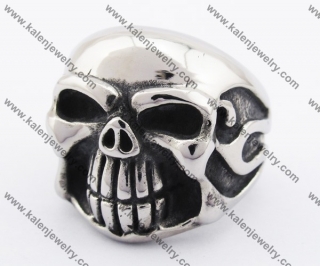 Stainless Steel Skull Ring KJR370131