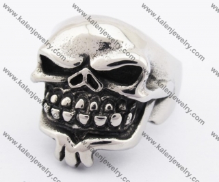 Stainless Steel Skull Ring KJR370132