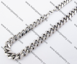 600×15 mm Mens Stainless Steel Necklace KJN100073