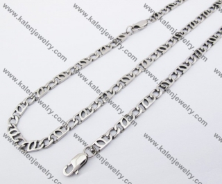 Necklace & Bracelet Steel Jewelry Set KJS100061