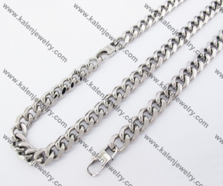 Necklace & Bracelet Steel Jewelry Set KJS100068