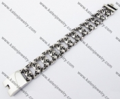 Big & Heavy Stainless Steel Skull Bracelet KJB170137
