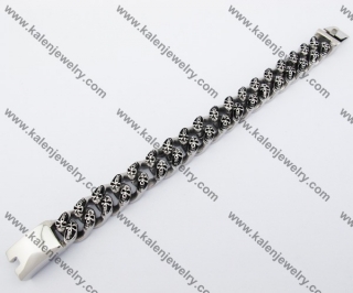 Big & Heavy Stainless Steel Skull Bracelet KJB170139
