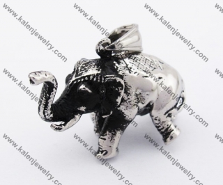 Stainless Steel Elephant Pendant KJP170340