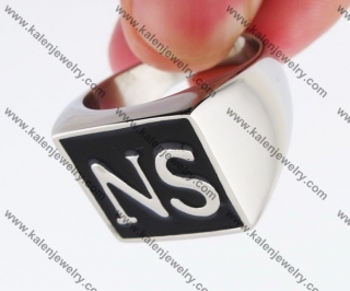 Stainless Steel SO NS Ring with solid back KJR330119