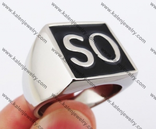 Stainless Steel SO NS Ring with solid back KJR330120