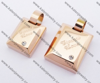 Stainless Steel Rose Gold Couple Pendants KJP051208