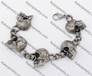 Stainless Steel Skull Bracelet KJB170143