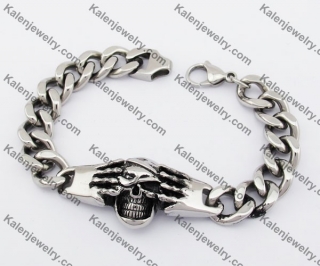 Stainless Steel Skull Bracelet KJB170154
