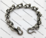 Stainless Steel Skull Bracelet  KJB550005