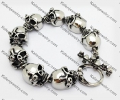 Stainless Steel Skull Bracelet  KJB550006