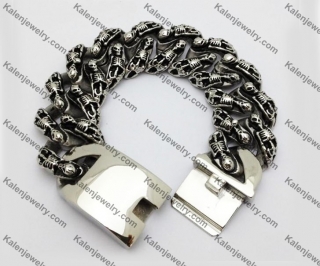 Stainless Steel Skull Bracelet  KJB550007