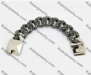 Stainless Steel Skull Bracelet KJB550096