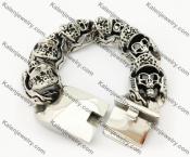 Stainless Steel Skull Bracelet KJB550116