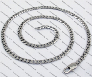 515×4.5mm Imported Cutter Cutting No Polished Steel Necklace KJN540003