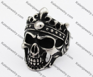 Stainless Steel Skull Ring KJR370307