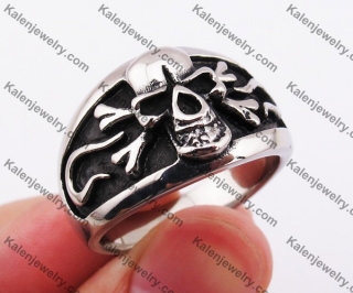 Stainless Steel Skull Ring KJR370290