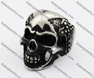 Stainless Steel Skull Ring KJR370305
