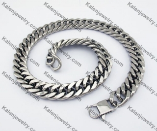 18mm Wide Large Steel Necklace KJN590001