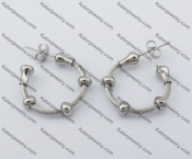 Stainless Steel Wire Earrings KJE450007
