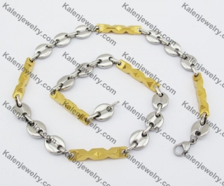 11mm Wide Stainless Steel Necklace KJN380011