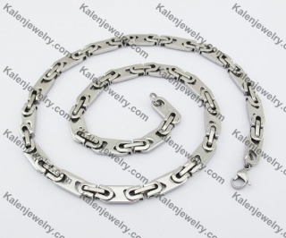 9mm Wide Stainless Steel Necklace KJN380025