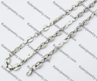 Steel Necklace & Bracelet Jewelry Set KJS380038