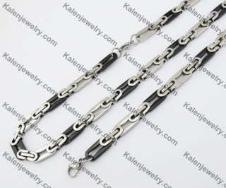 Steel Necklace & Bracelet Jewelry Set KJS380047
