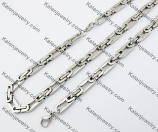 Steel Necklace & Bracelet Jewelry Set KJS380049
