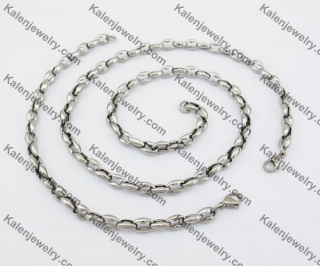 Steel Necklace & Bracelet Jewelry Set KJS380057