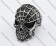 Steel Venom Spider Skull Ring KJR350186