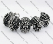 Steel Chief Skull Bracelet KJB550133