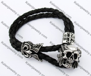 Skull Leather Bracelet KJB170172