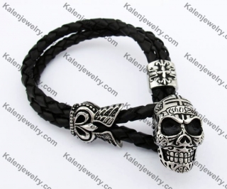 Skull Leather Bracelet KJB170176