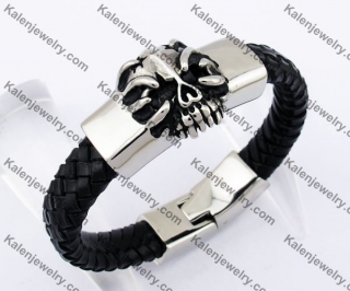 Skull Leather Bracelet KJB170186