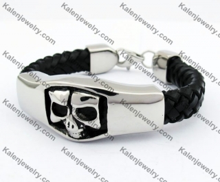 Skull Leather Bracelet KJB170190