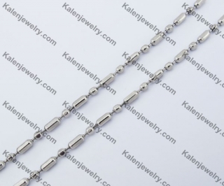 (price for 100 meters chain with 200pcs clasps) 3mm wide steel Square ball chain KJN150290