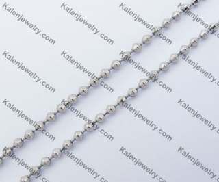 (price for 100 meters chain with 200pcs clasps) 2.4mm wide steel Diamond ball chain KJN150298