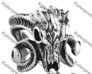 Ancient Ovis Orientalis Skull Ring KJR350215