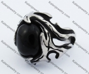 Vintage Black Stone Ring KJR370335