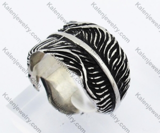 Steel Feather Ring KJR370384