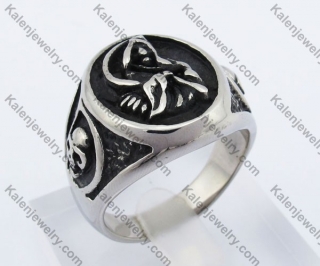 Skull Witch Sickle Sons of Liberty Ring KJR350236