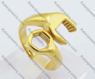 Gold Plating Wrench Ring KJR010314