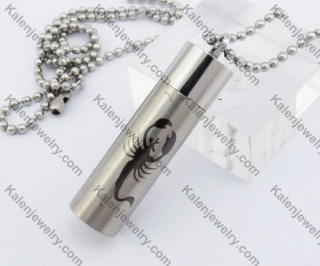 Scorpion Hollow With Screw Top Cylindrical Pendant KJP110087