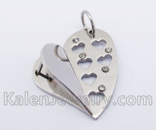 Stainless Steel Heart Pendant KJP140228
