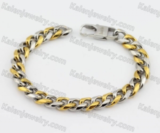 Half Gold Stainless Steel Bracelet KJB200207
