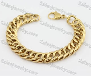 Gold Stainless Steel Bracelet KJB200210