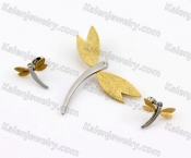 Steel Dragonfly Pendant and Earrings Set KJS200020